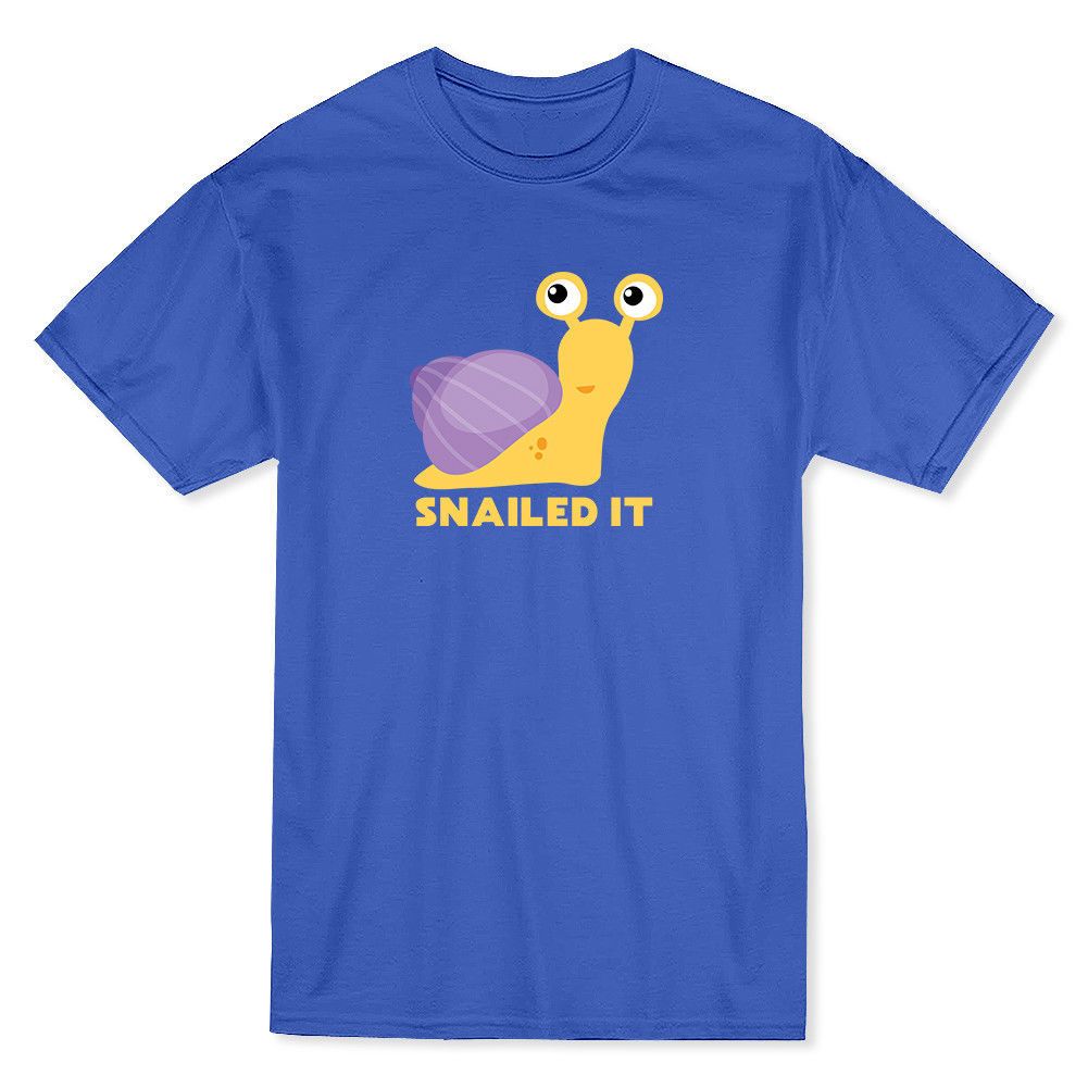 Großhandel Cute Snail Graphic Snailed It Zitat Unter Herren T Shirt Sleeve Men T Shirt Fashion Von Pingguo99 $11 46 Auf De Dhgate