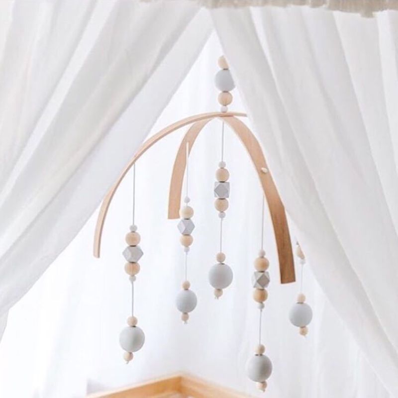 2018 Kids Hanging Toys Baby Rattles Mobile Wooden Wind Chime 2018 Kids Hanging Toys Baby Rattles Mobile Wooden Wind Chime Bell Wood For Crib Tent Ornament Room Decoration Nordic From Cornemiu