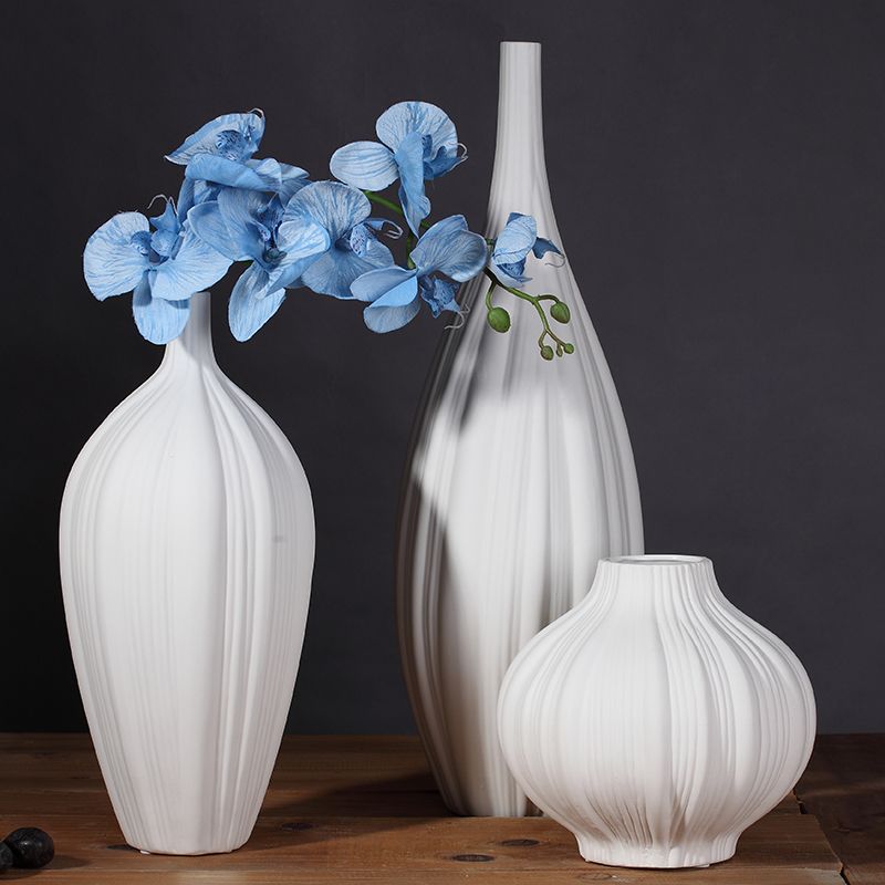 Design White Ceramic Creative Contracted Flower Vase Pot Home Decor ... Design White Ceramic Creative Contracted Flower Vase Pot Home Decor ...