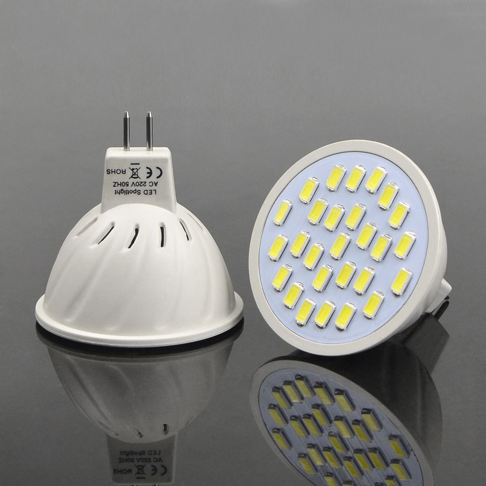 Shockproof A Mr16 Gu5 3 Spotlight Led Bulb Ac 220v 5730 27leds 700lm Lamp Durable Heat Resistant Fireproof Droplight Health