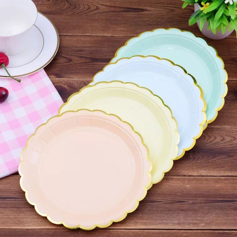 2019 7inch Paper Plates Birthday Wedding Party Supplies Decoration