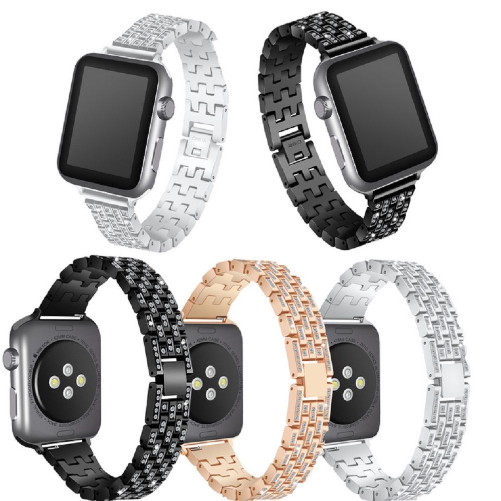 For Apple Watch Band,Crystal Rhinestone Diamond Watch Band Luxury ...