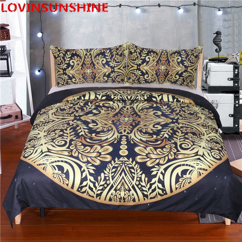 Lotus Bedding Set Queen Size Flower Bohemian Duvet Cover Sun Print Lotus Bedding Set Queen Size Flower Bohemian Duvet Cover Sun Print Boho Bed King Black Multi Sizes Bedspreads Designer