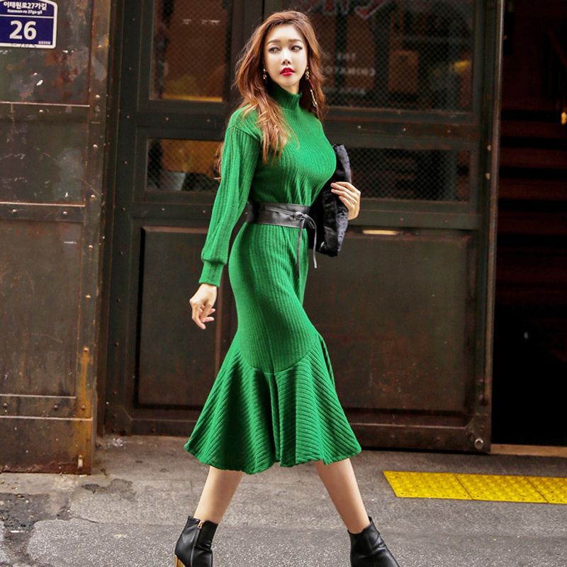 vestido com cinto 2018