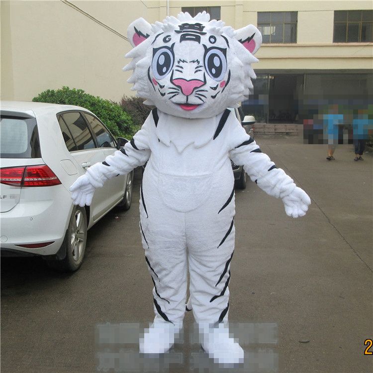 Compra Tamano Adulto Tigre Blanco De La Mascota De La Mascota De La Fiesta De Brithday Animal Bebe Personalizado Traje De Lujo Kit Mascotte Tema Disfraz Carniva Traje Barato Entrega Rapida