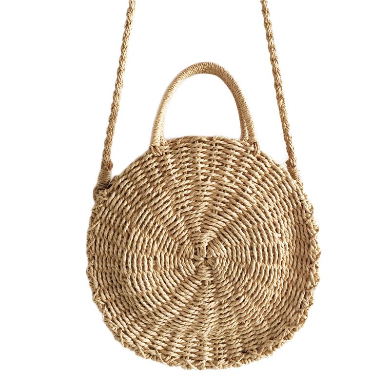 Sac Rotin De Paille Rond Épaule En Femmes Tissé Bali Acheter HfU6Sy