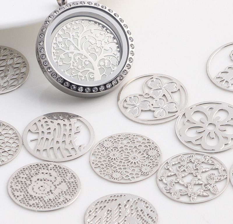 2019 2018 Origami Owl Locket Charms Diy 22mm Alloy Rose Gold Plated Silver Plated Tree Of Life Charms Pendants For Jewelry Making Diy Handmade From