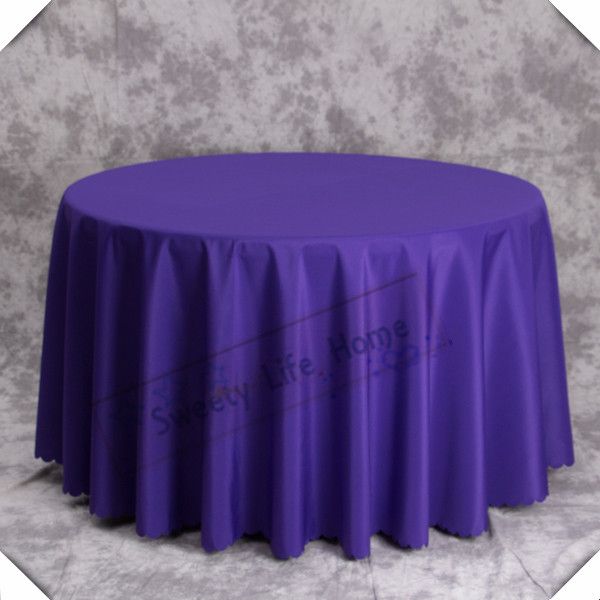 Nice Purple 100 Polyester Table Cloths Banquet Cover Nice Purple 100 Polyester Table Cloths Banquet Cover 120 Inch Round For Party Event Holiday Tablecloth Black And White Tablecloths From