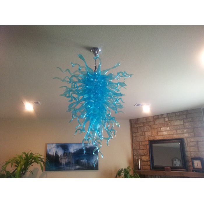 China Cheap Murano Art Suspended Ceiling Hand Blown Glass Flower Light Fixtures Chandelier For Kitchen Decor Brass Pendant Light Star Pendant Light