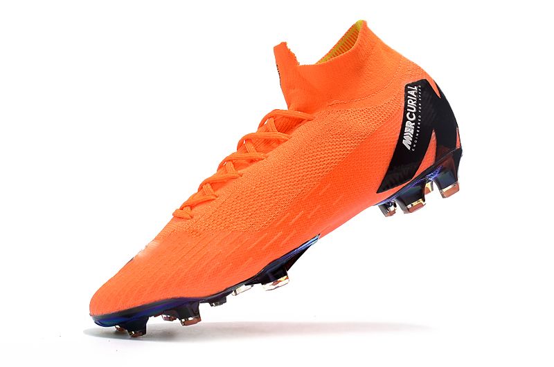 orange soccer cleats