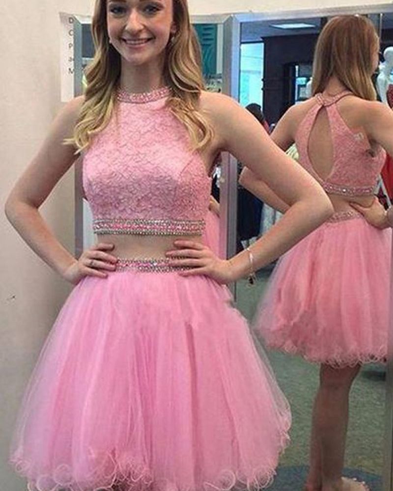 blush colored short dresses