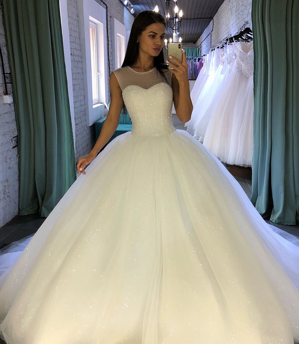 Robe De Mariée Princesse Paillette Quaribou