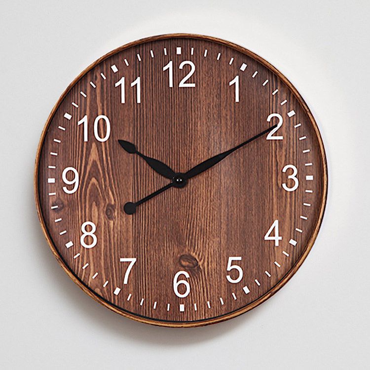 Dekorative Uhr Wohnzimmer Retro Nachahmung Holz Wanduhr 12 Zoll Mode Kreative Wand Dekorative Uhr Wohnzimmer Retro Nachahmung Holz Wanduhr 12 Zoll Mode Kreative Wand