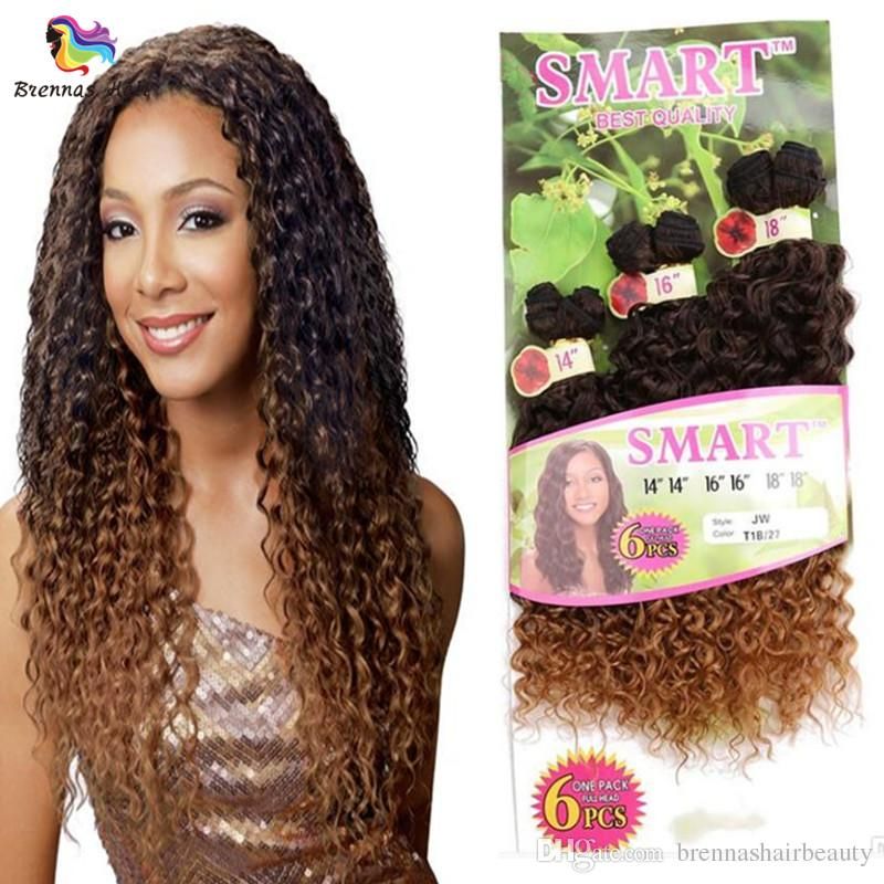 Freetress 6bundles One Head Brazilian Deep Curl Synthetic Hair
