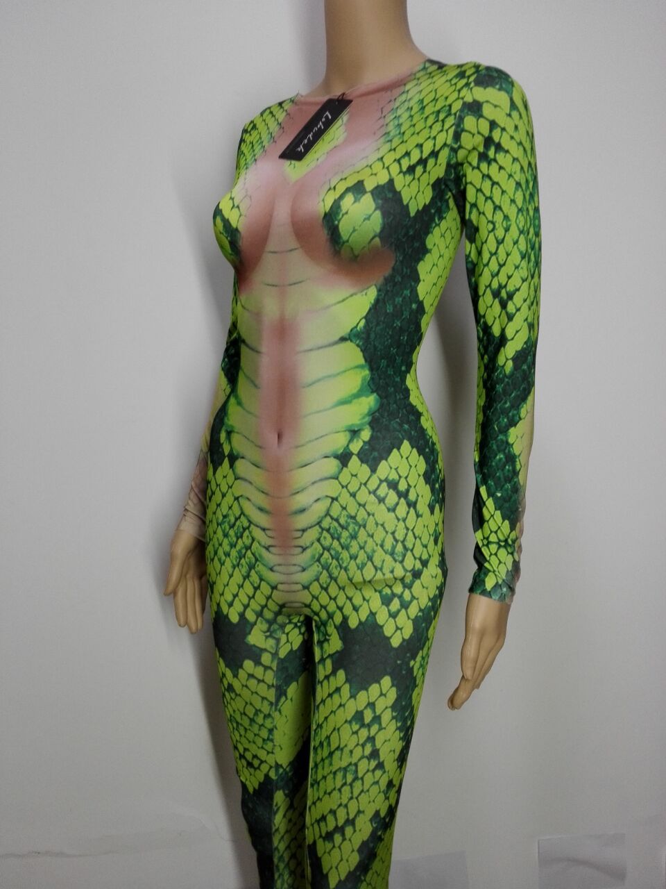green snake jumpsuit