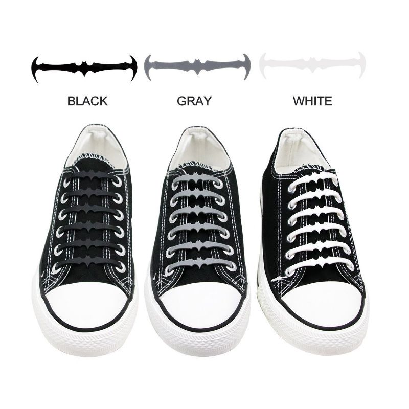 black shoe laces flat