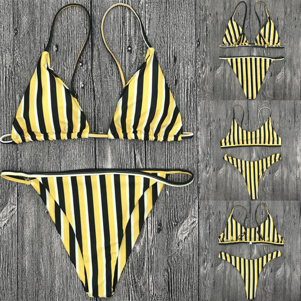 Correa Raya Ajustable Amarillo Estilo Moda Negra Playa 2018 Baño Marino Bikini Verano Traje Azul Blanco De nwPk8O0