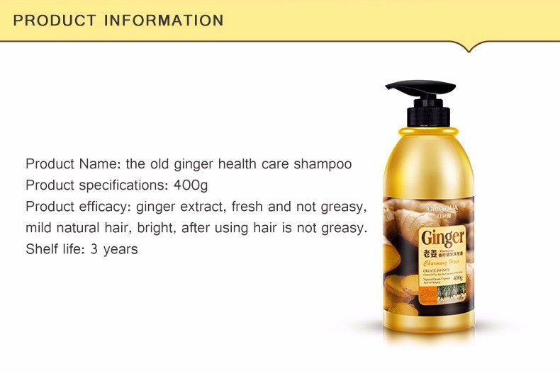Ginger Shampoo High Quality Plant Extract Oil Control Anti Dandruff