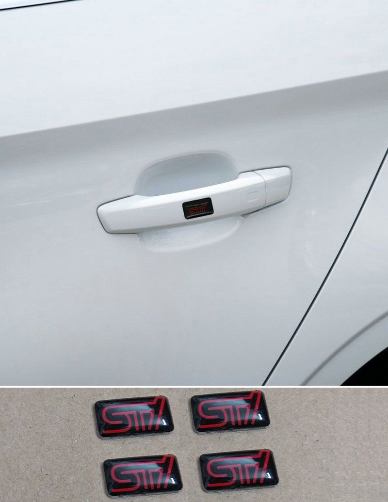 2019 17MM STI Logo Steering Wheel Emblem Center Cap Hub Badge Decal