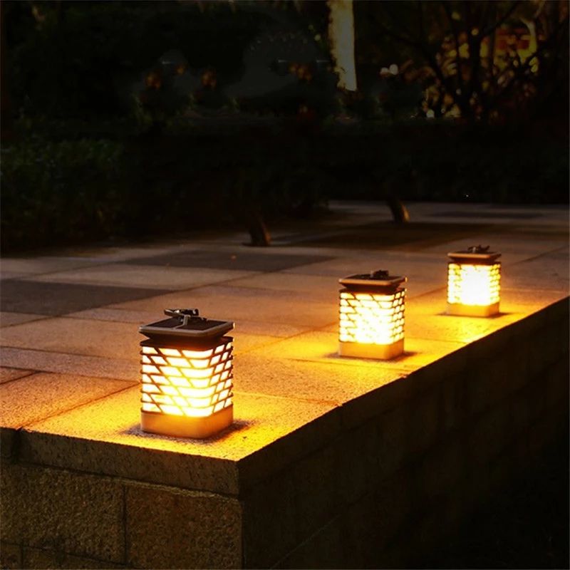 Solar Garden Light Portable Outdoor Landscape Lamp Candle Flame Solar Garden Light Portable Outdoor Landscape Lamp Candle Flame Waterproof Led Lawn Lights Wall Clip Lamps Decor Yfa355 Promotional Novelty