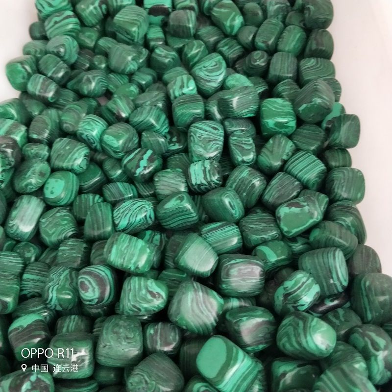 1/2lb Tumbled Natural Malachite Stones Gemstones Reiki Healing bulk mini Crystal