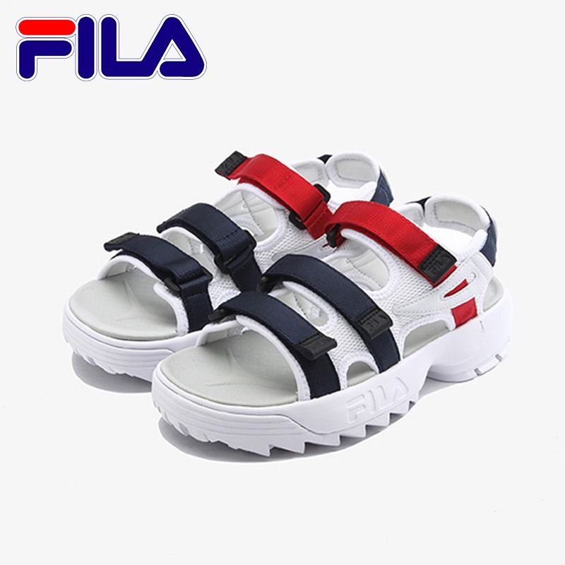 fila sandals mens orange