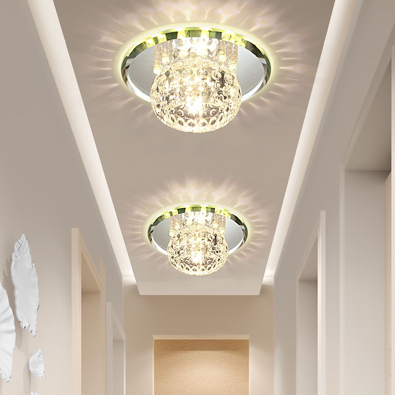 Compre Modernos Focos LED De 11W Con Base De Cristal Redonda Luces De