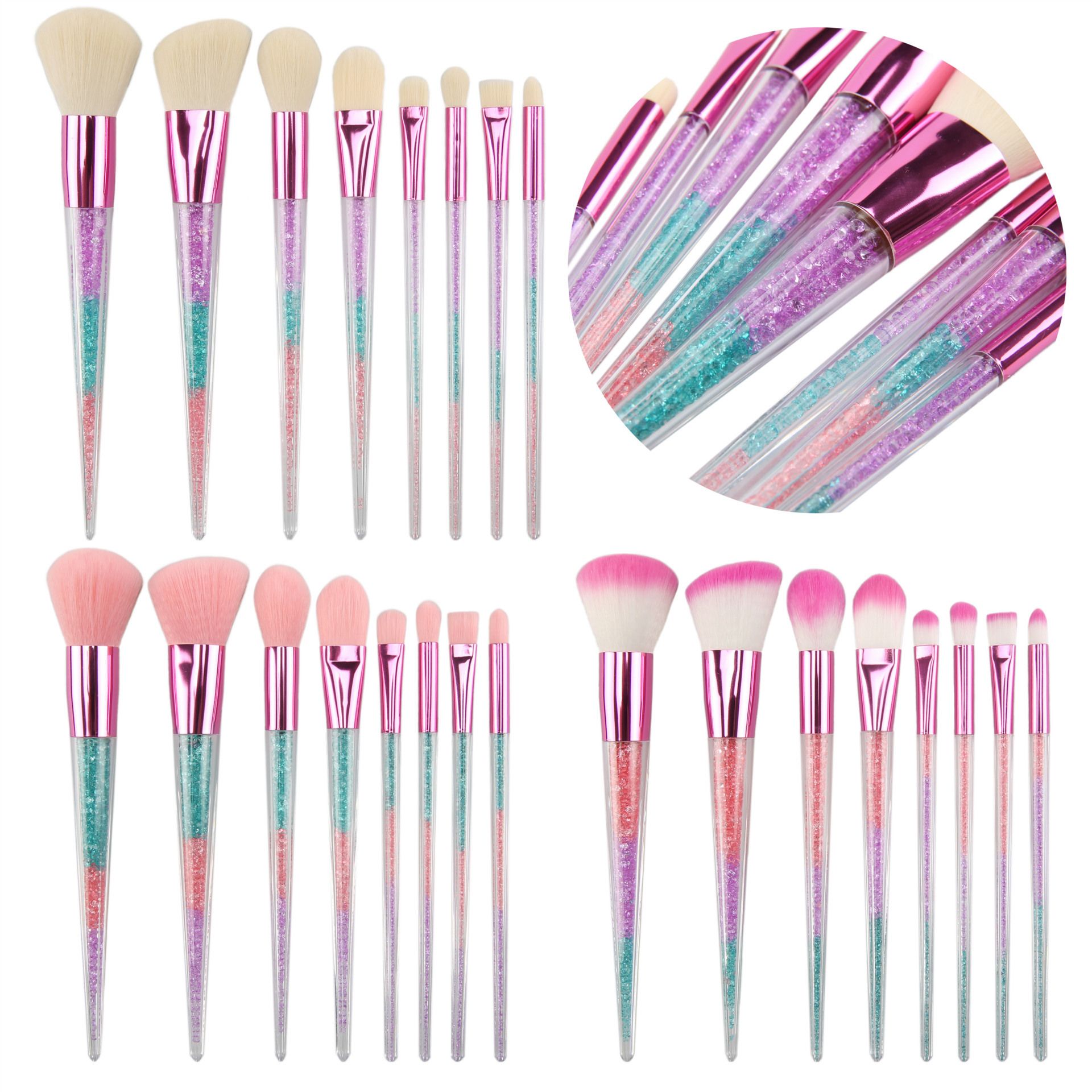 Acheter Kit Pinceaux Pro De Set Maquillage Acrylique Manche EH2D9WIY