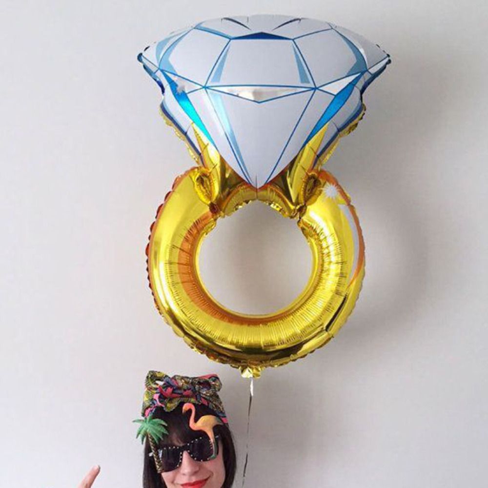 2019 33inches Ring Balloons Large Diamond Ring Shape Inflatable