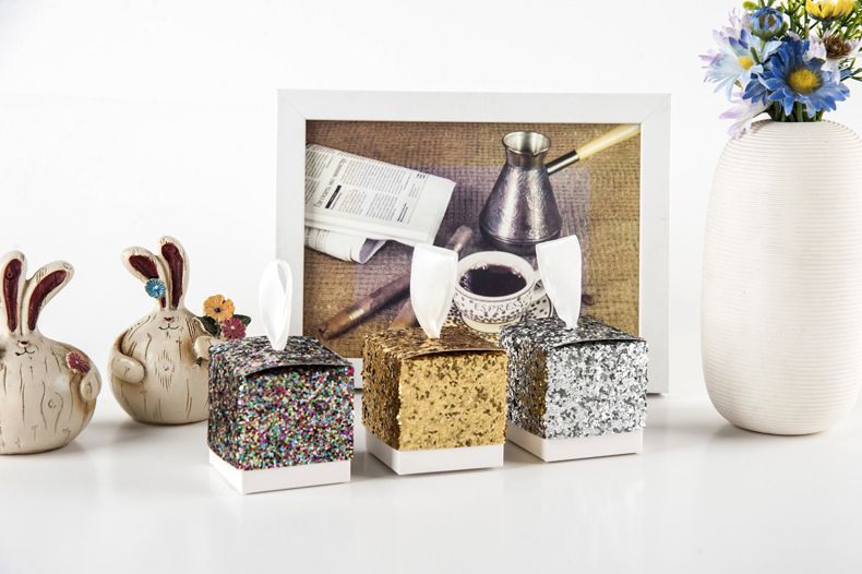 Gold Sliver Wedding Candy Box Chocolate Boxes For Guests Baby Shower Gift Box Kids Birthday Party Supplies Wen5950