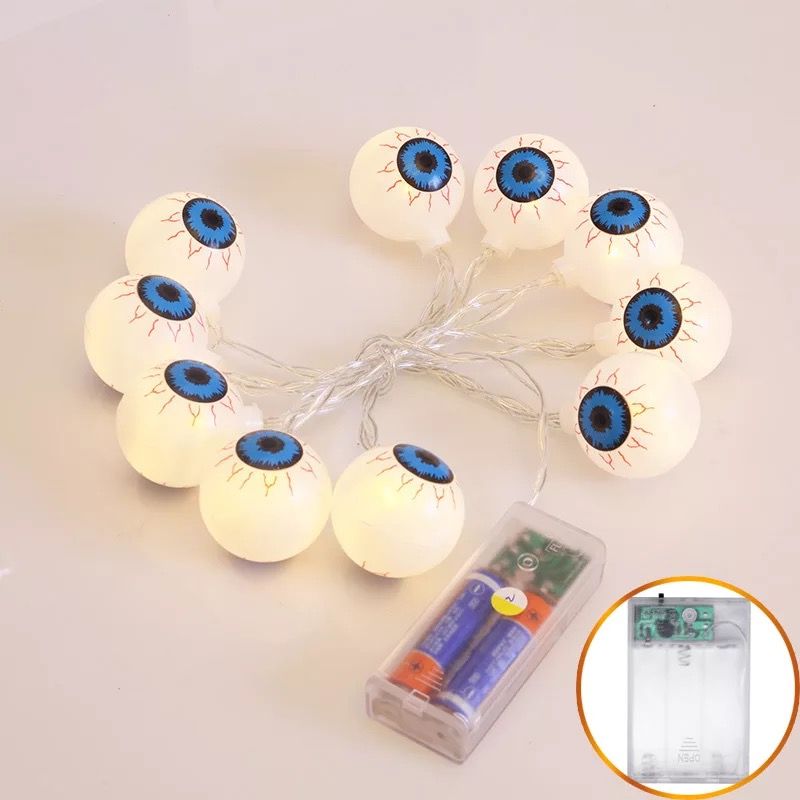 explosion led eye light string halloween decoration ghost eyes lanterns ghost festival room party decoration lights party supplies party supplies halloween