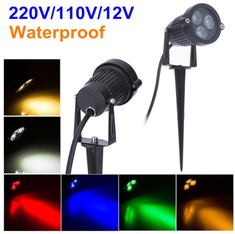 2018 220v 110v Outdoor Lighting Led Garden Light 3w 9w Lawn Lamp 2018 220v 110v Outdoor Lighting Led Garden Light 3w 9w Lawn Lamp Waterproof 12v Landscape Bulb Warm White Green Spike Spot Lights From Lightlighting