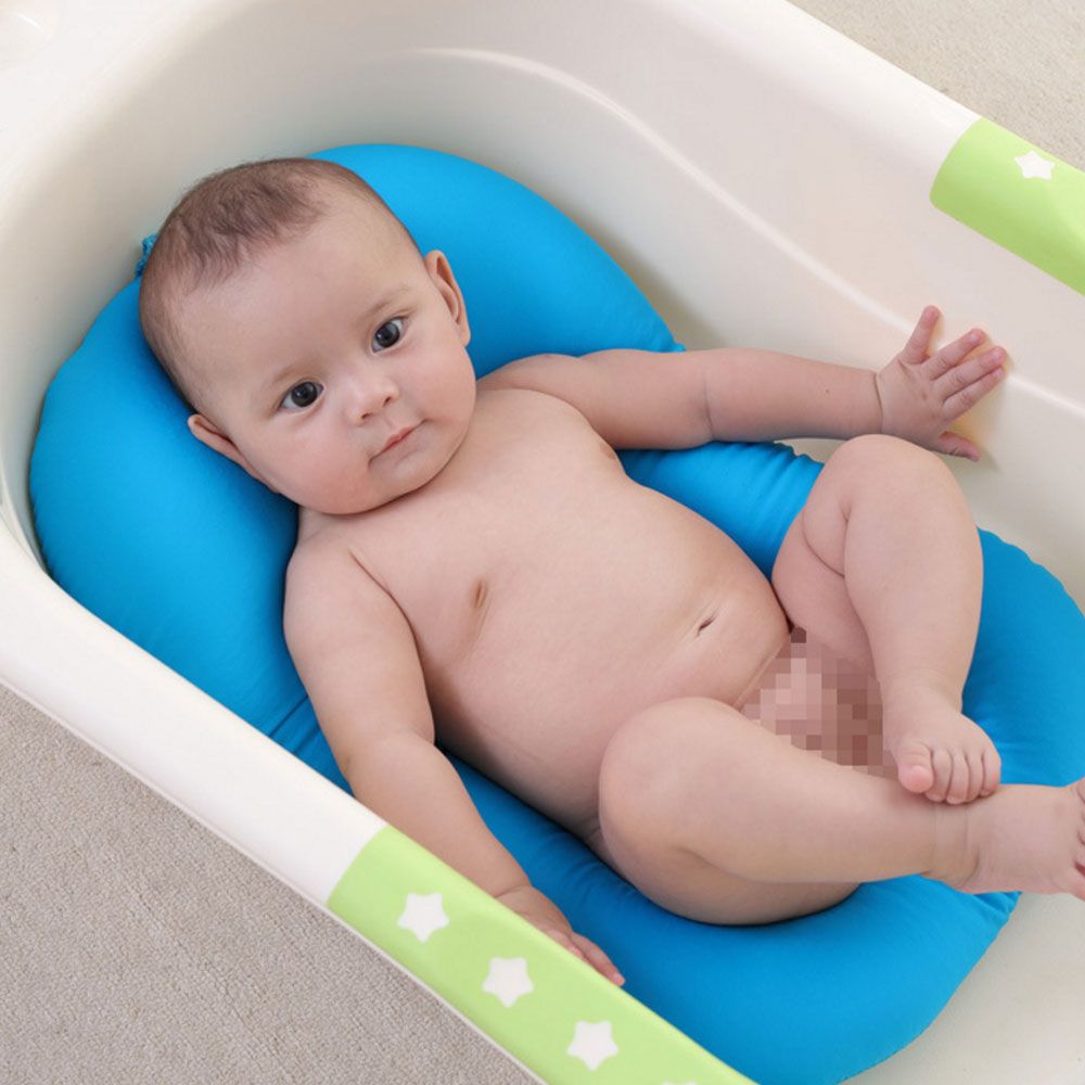 Newborn Baby Bathtub Foldable Blooming Batch Mat Soft Seat Infant Sink Shower Baby Flower Play Bath Folding Baby Tub Cushion