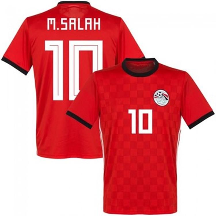 2019 2018 2019 Egypt Soccer Jersey M. SALAH World Cup Home Red 18 19