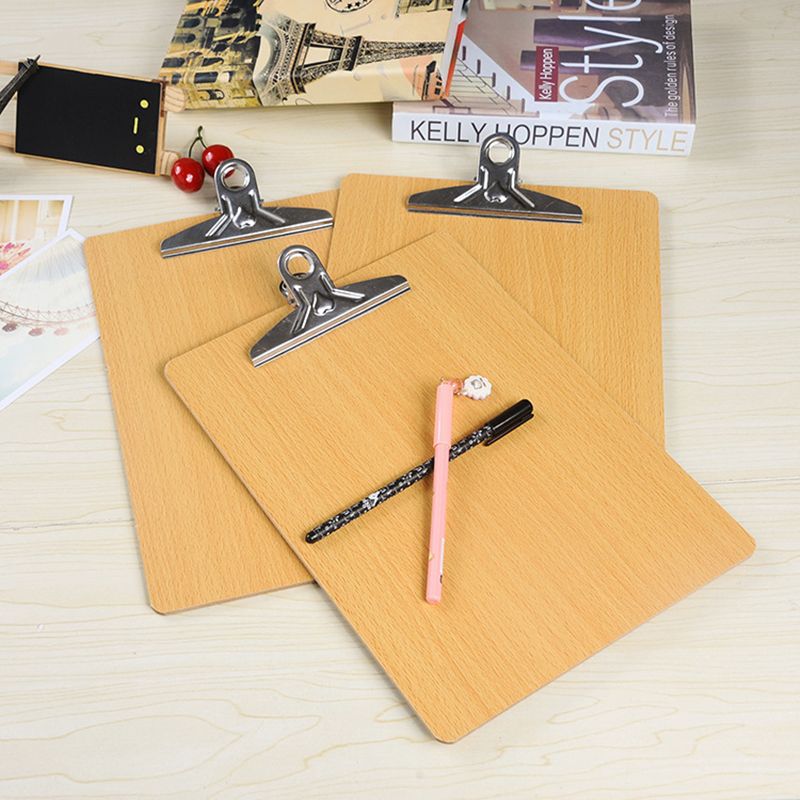 2018 A4 A5 Size Wooden Clipboard Ranodm File Folder Stationary Board 2018 A4 A5 Size Wooden Clipboard Ranodm File Folder Stationary Board Hard Writing Plate Clip Report Office Supplies New From Anna92