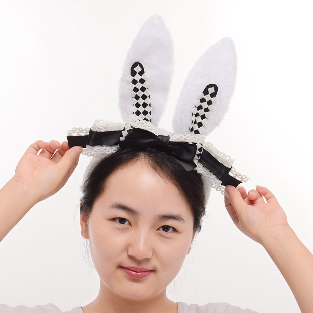 Clothing Shoes Accessories Women S Hair Accessories Lolita Cute Anime Party Cosplay Costume Rabbit Ears Headband Hair Band Brown Sraparish Org