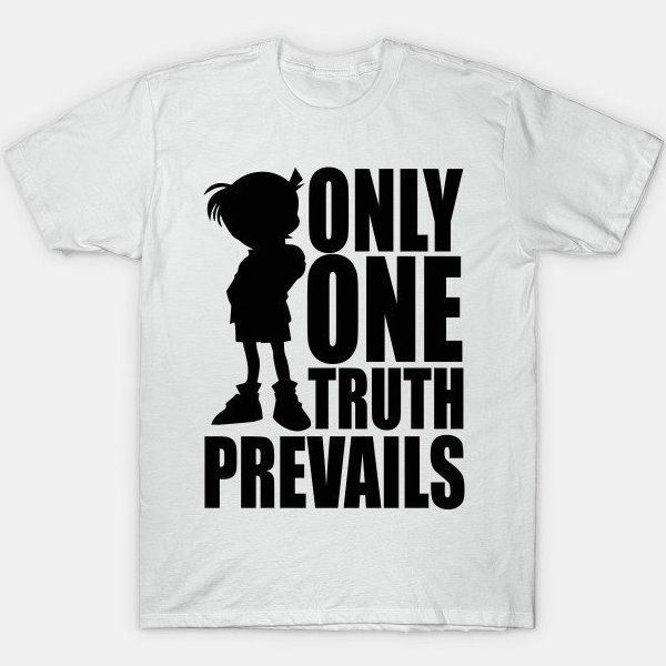 only one truth prevails t shirt detective conan anime short sleeve only one truth prevails t shirt detective conan anime short sleeve gown hot cartoon tees unisex clothing quality modal tshirt buy shirt designs funny clever