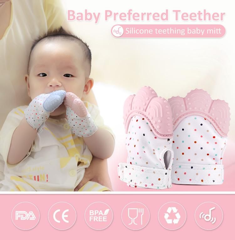 2019 Baby Teething Mitten Bpa Free Safe Silicone Teether Toy Mini 2019 Baby Teething Mitten Bpa Free Safe Silicone Teether Toy Mini