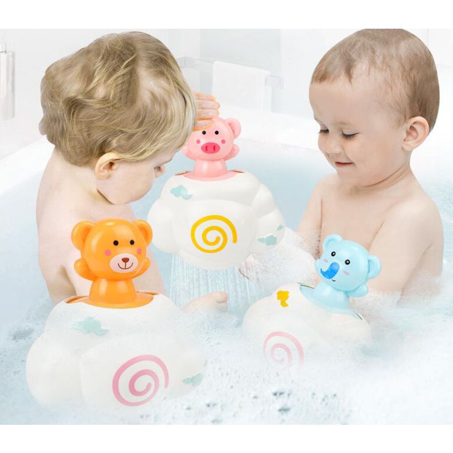 Baby Bath Toys Kids Bathroom Bathtub Play Water Faucet Floating Cloud Squeeze Shower Games Swimming Pool Waterfall Toys