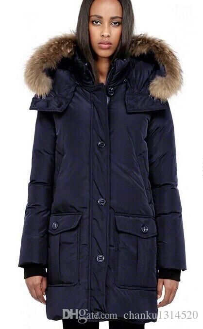 F4 Piel De Cha A406 Abrigos Mujer Chaqueta Para Mac Abrigo Marca La Invierno Real Parkas Plumón Pato Mapache 08dAwzAq