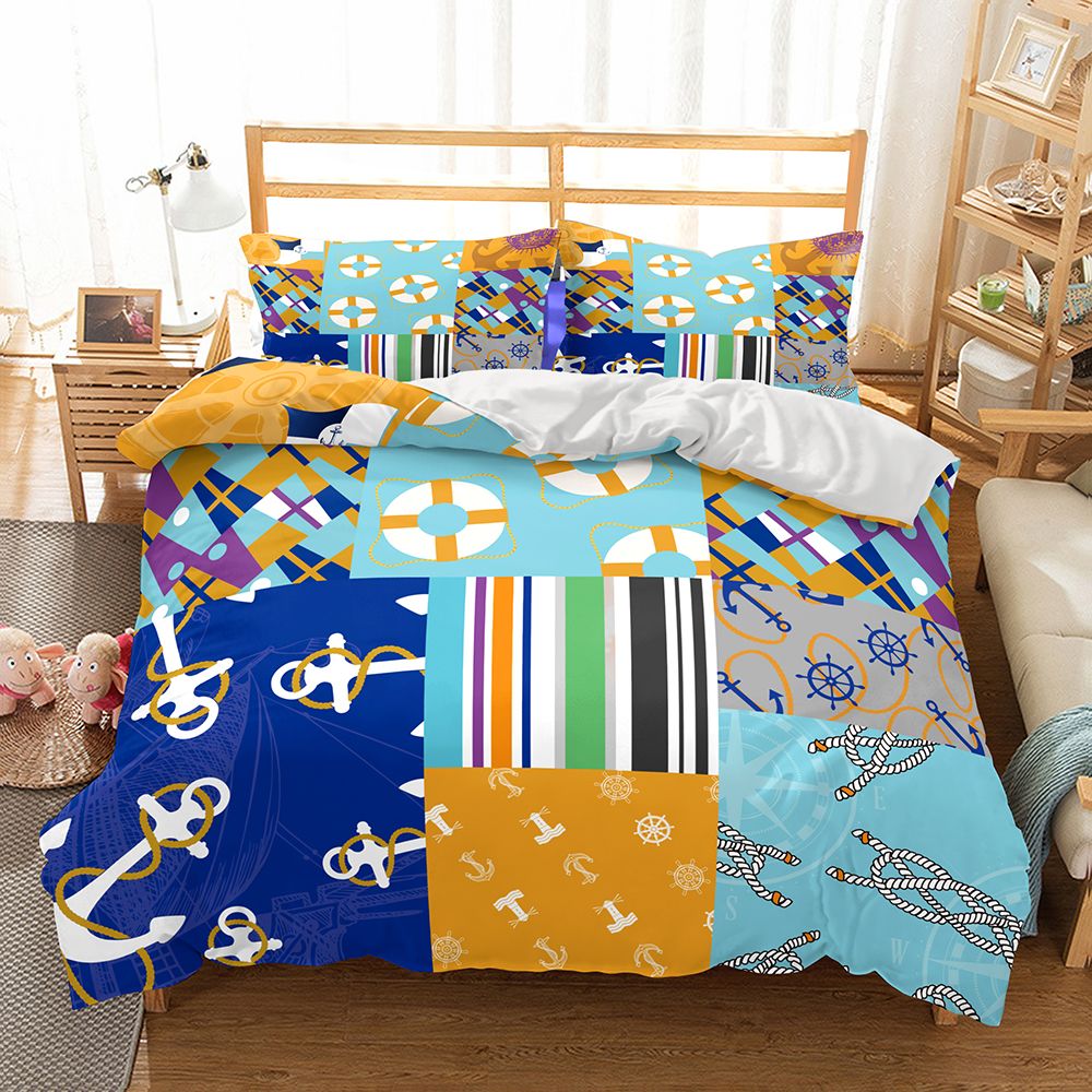 2019 Us Size Anchor Theme Digital Art Design Print Queen Bedding Set 2019 Us Size Anchor Theme Digital Art Design Print Queen Bedding Set Pillowcase Quilt Bed Clothes Duvet Cover From Molahome 36 15 Dhgate Com