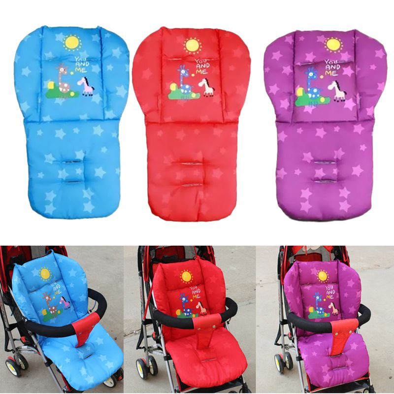 2019 Baby Stroller Cushion Giraffe Children Cart Seat 2019 Baby Stroller Cushion Giraffe Children Cart Seat Pushchair Cotton Thick Car High Chair Mat Purple Red Blue From Yuanfei123