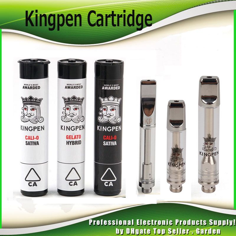 Newest Kingpen 710 Cartridge 0.5ml 1.0ml Dual Cotton And Ceramic Coil