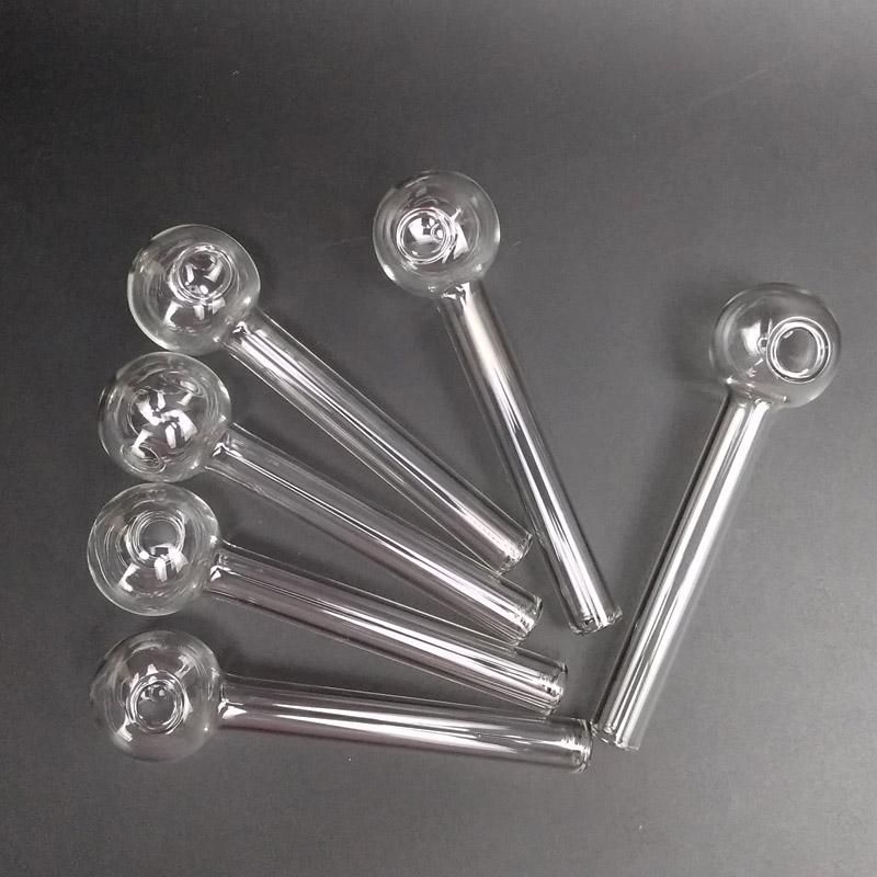 2019 Mini Clear Glass Oil Burner Pipe Clear Ball Pipes Pyrex Oil