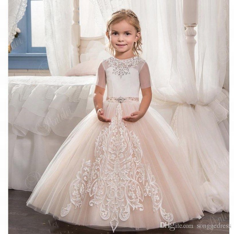 New Style Charming Princess Pageant Flower Girl Dress Kids Wedding ...