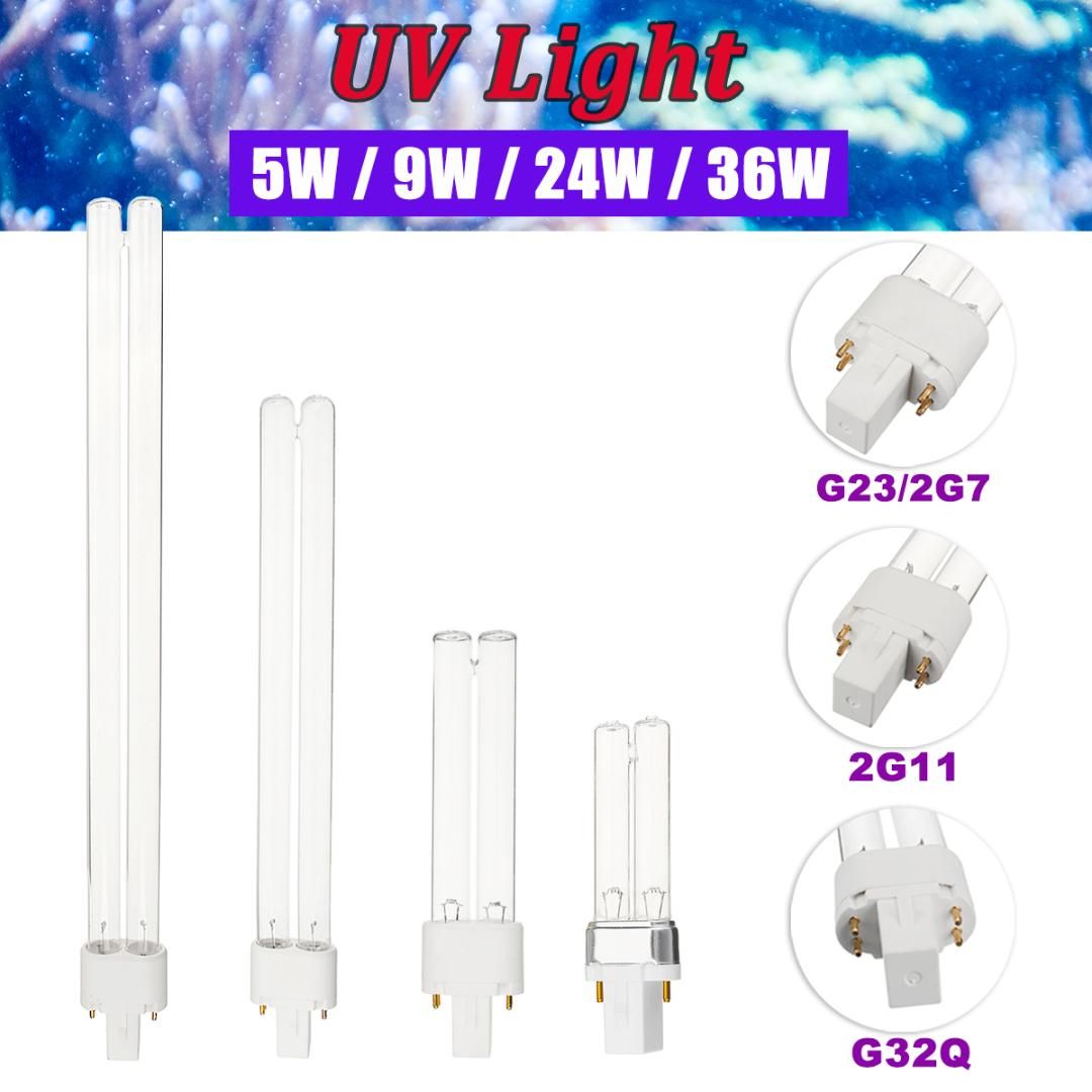 2G11/G23/2G7/G32Q UV Germicidal Light Lamp Light Tube 5W 9W 24W 36W For Aquarium Filament Bulbs E27 Led Bulb From Kirke, $30.62| DHgate.Com