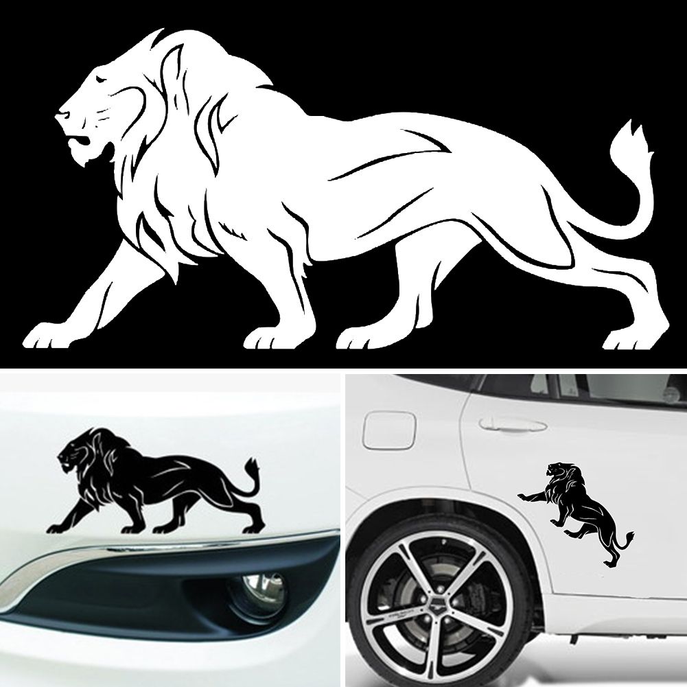 Best Quality The Lion Car Stickers SUPER LARGE 20CM*10CM Black White