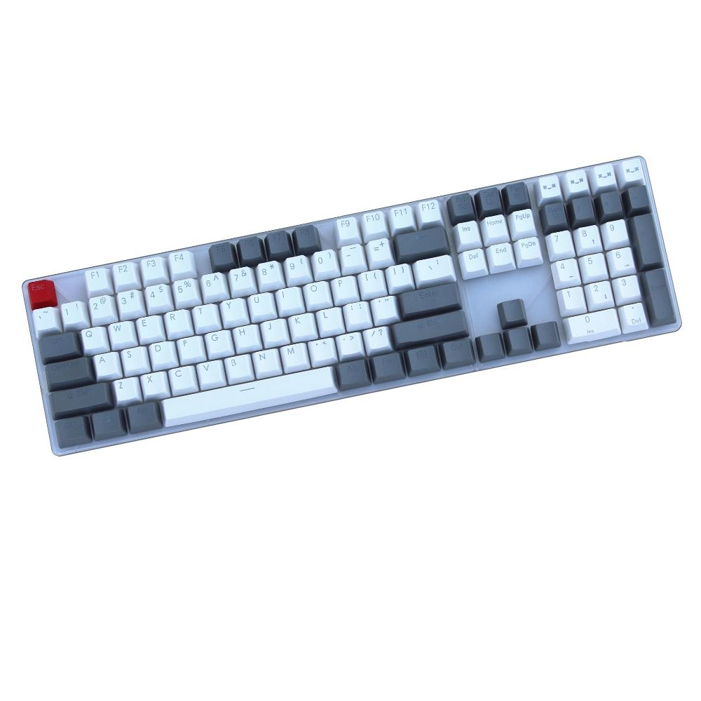 87 108 key mechanical keyboard keycaps oem profile pbt double shot
