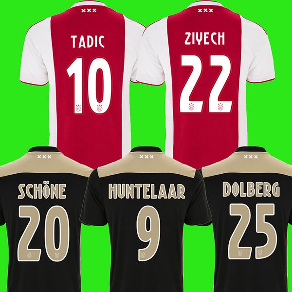2021 2018 2019 Netherlands Ajax Soccer Jerseys HUNTELAAR ZIYECH