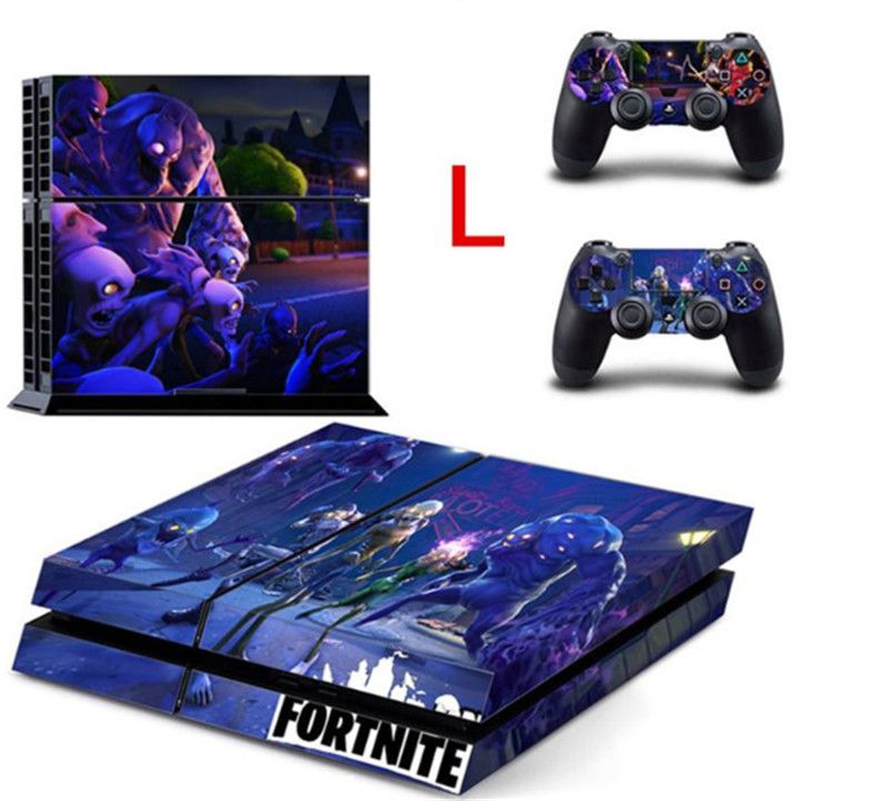 acheter fortnite bataille royal ps4 slim peau autocollant pour machine console de jeu et controleurs autocollant sticker enfants jouets cadeau de bande - fortnite ps4 console de jeux